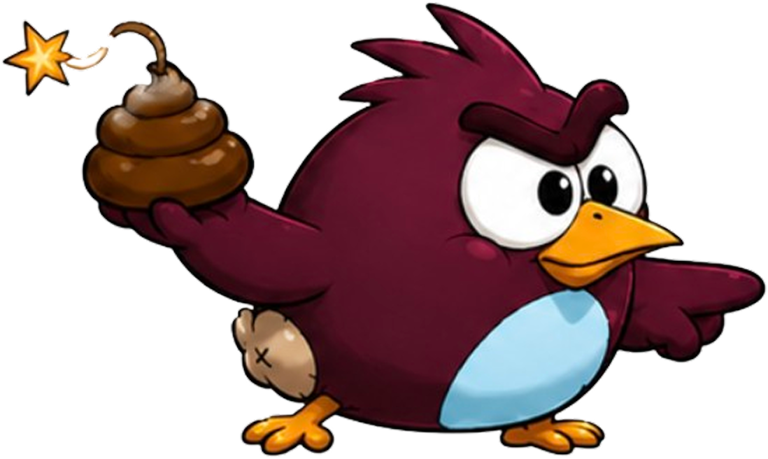 Kackspecht wirft Bombe